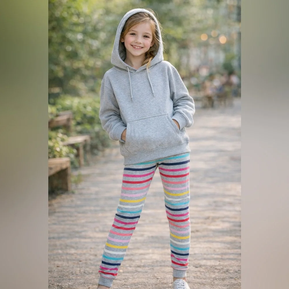 GAP Kids Multicolor Stripe Knit Leggings | Size L